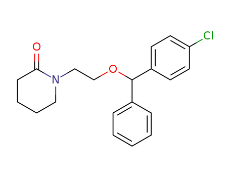 1-[2-[(4-chlorophenyl)phenylmethoxy]ethyl]piperidinone