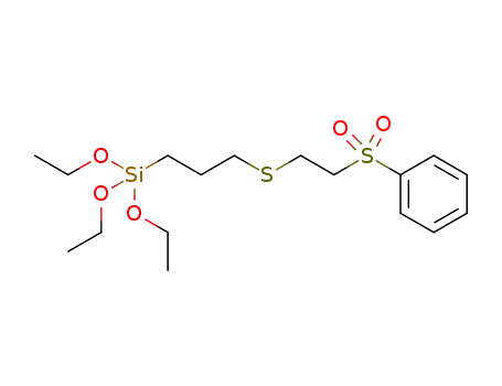 triethoxy (3-(2-(phenylsulfonyl)ethylthio)propyl)silane