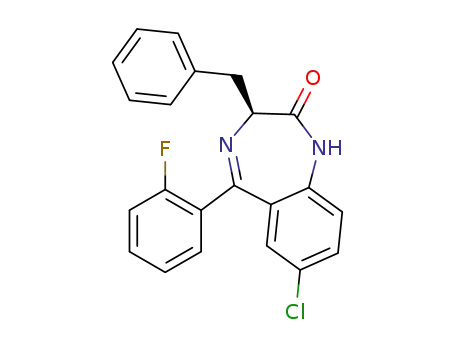 (S)-3-benzyl-7-chloro-5-(2-fluorophenyl)-1,3-dihydro-2H-benzo[e][1,4]diazepin-2-one