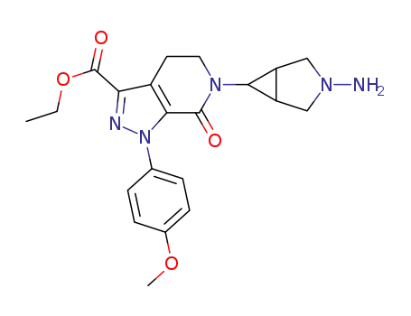 ethyl 6-(3-amino-3-azabicyclo[3.1.0]hexan-6-yl)-1-(4-methoxyphenyl)-7-oxo-4,5,6,7-tetrahydro-1H-pyrazolo[3,4-c]pyridine-3-carboxylate