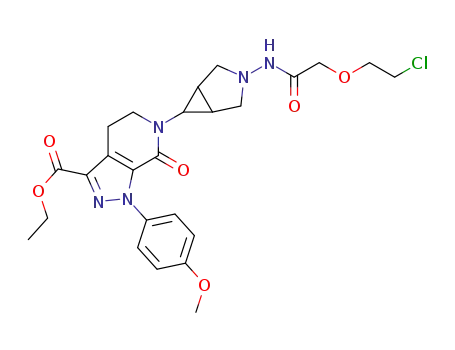 ethyl 6-(3-(2-(2-chloroethoxy)acetamido)-3-azabicyclo[3.1.0]hexan-6-yl)-1-(4-methoxyphenyl)-7-oxo-4,5,6,7-tetrahydro-1H-pyrazolo[3,4-c]pyridine-3-carboxylate