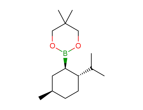2–((1R,2R,5R)–2–isopropyl–5–methylcyclohexyl)–5,5–dimethyl–1,3,2–dioxaborinane
