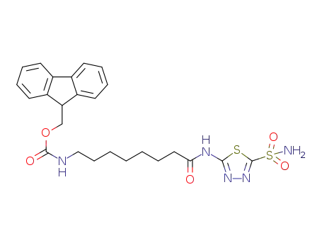 (9H-fluoren-9-yl)methyl (8-oxo-8-((5-sulfamoyl-1,3,4-thiadiazol-2-yl)amino)octyl)carbamate