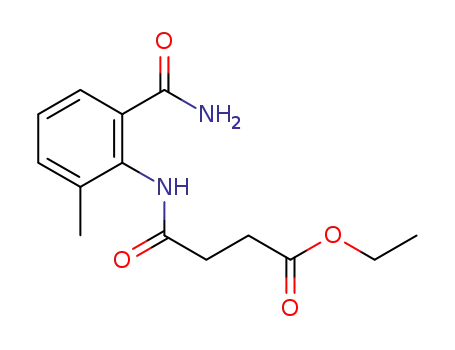 2-(1,4-dioxo-4-ethoxybutylamino)-3-methylbenzamide