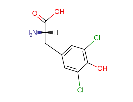 Molecular Structure of 15106-62-4 (3,5-Dichloro-L-tyrosine)