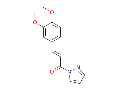 (E)-3-(3,4-dimethoxyphenyl)-1-(1H-pyrazol-1-yl)prop-2-en-1-one