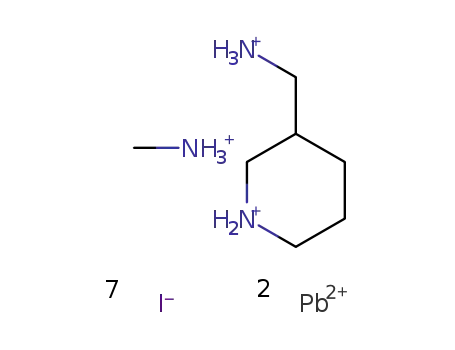 ((3-aminomethyl)piperidinium)(methylammonium)Pb2I7