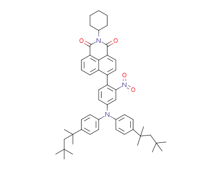 N-cyclohexyl-4-(4-di(p-tert-octylphenyl)amino-2-nitrophenyl)naphthalene-1,8-dicarboximide