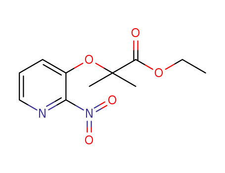 2-methyl-2-((2-nitropyridin-3-yl)oxy)propanoic acid ethyl ester