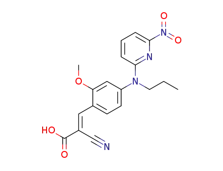 (E)-2-cyano-3-(2-methoxy-4-((6-nitropyridin-2-yl)(propyl)amino)phenyl)acrylic acid