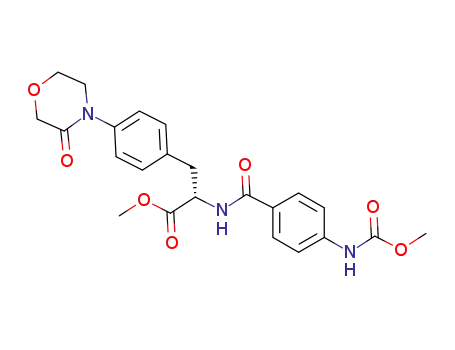 (S)-2-(4-((methoxycarbonyl)amino)benzamido)-3-(4-(3-oxomorpholin-4-yl)phenyl)propionic acid methyl ester