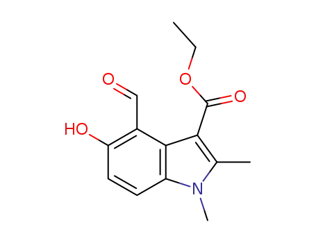 ethyl 4-formyl-5-hydroxy-1,2-dimethyl-1H-indole-3-carboxylate