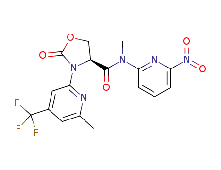(S)-N-methyl-3-(6-methyl-4-(trifluoromethyl)pyridin-2-yl)-N-(6-nitropyridin-2-yl)-2-oxooxazolidine-4-carboxamide