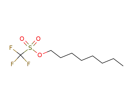 Molecular Structure of 71091-89-9 (Methanesulfonic acid, trifluoro-, octyl ester)