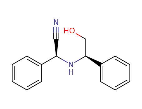 N-<(R)-2-hydroxy-1-phenylethyl>-(S)-α-aminobenzeneacetonitrile