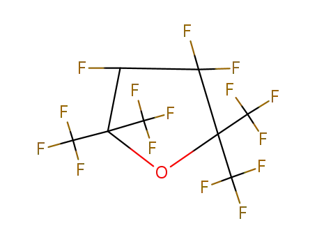 Molecular Structure of 110743-66-3 (Furan, 3,3,4-trifluorotetrahydro-2,2,5,5-tetrakis(trifluoromethyl)-)