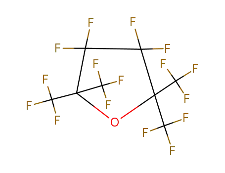 Molecular Structure of 110719-86-3 (Furan, 3,3,4,4-tetrafluorotetrahydro-2,2,5,5-tetrakis(trifluoromethyl)-)