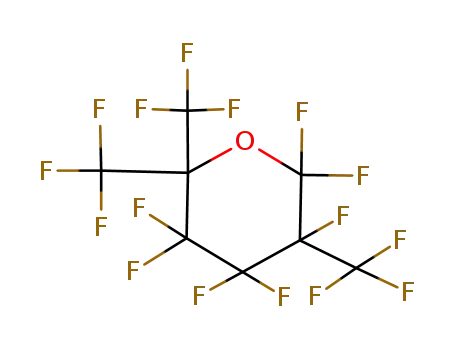 Molecular Structure of 110719-87-4 (2H-Pyran, 2,2,3,4,4,5,5-heptafluorotetrahydro-3,6,6-tris(trifluoromethyl)-)