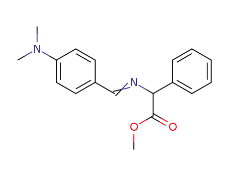 N-paradimethylaminobenzylidene phenylglycinate de methyle