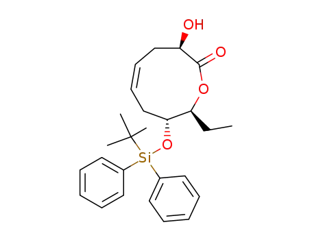(Z,3R,8R,9S)-8-tert-butyldiphenylsilanyloxy-9-ethyl-3-hydroxy-4,7,8,9-tetrahydro-3H-oxonin-2-one