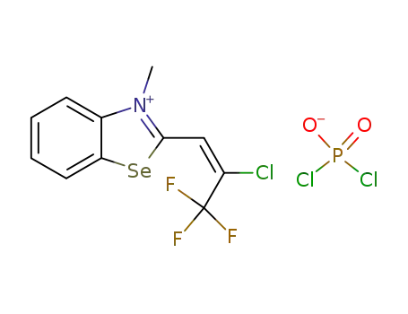 2-((E)-2-Chloro-3,3,3-trifluoro-propenyl)-3-methyl-benzoselenazol-3-ium; GENERIC INORGANIC ANION
