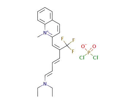 2-((1Z,3E,5E)-6-Diethylamino-2-trifluoromethyl-hexa-1,3,5-trienyl)-1-methyl-quinolinium; GENERIC INORGANIC ANION