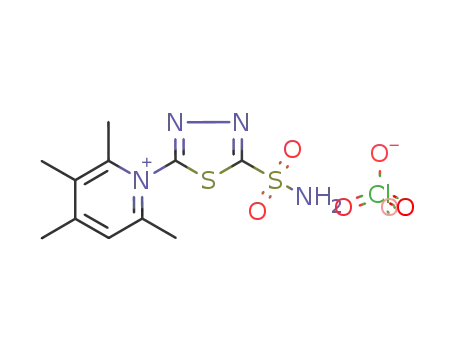 2,3,4,6-tetramethyl-1-(2-sulfonamido-1,3,4-thiadiazol-5-yl)pyridinium perchlorate