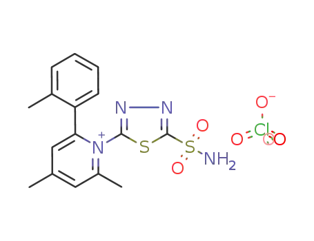 2-(2-methylphenyl)-4,6-dimethyl-1-(2-sulfonamido-1,3,4-thiadiazol-5-yl)pyridinium perchlorate