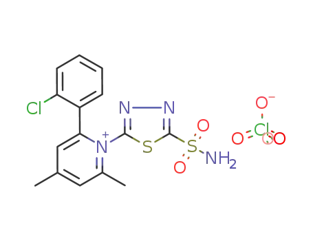 2-(2-chorophenyl)-4,6-dimethyl-1-(2-sulfonamido-1,3,4-thiadiazol-5-yl)pyridinium perchlorate