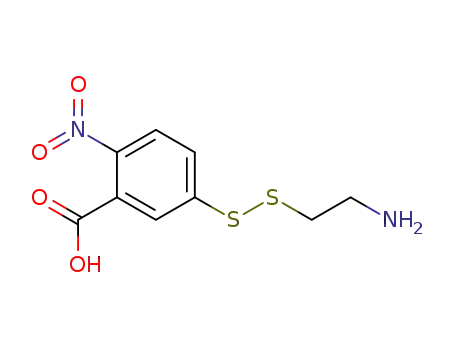 Molecular Structure of 71899-86-0 (5-(2-AMINOETHYL)DITHIO-2-NITROBENZOIC ACID)