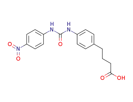 4-(4-(3-(4-nitrophenyl)ureido)phenyl)butanoic acid