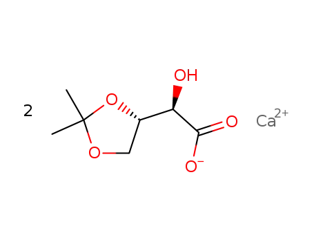 Molecular Structure of 98733-24-5 (3,4-O-ISOPROPYLIDENE-L-THREONIC ACID, CALCIUM SALT)