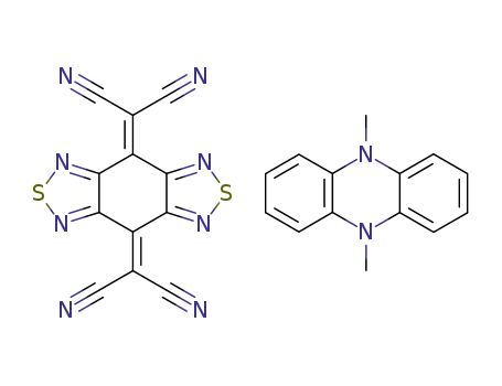 2-(8-Dicyanomethylene-8H-benzo[1,2-c;4,5-c']bis[1,2,5]thiadiazol-4-ylidene)-malononitrile; compound with 5,10-dimethyl-5,10-dihydro-phenazine