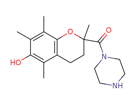 (6-hydroxy-2,5,7,8-tetramethylchroman-2-yl)(piperazin-1-yl)methanone