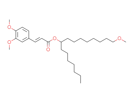 (E)-3-(3,4-Dimethoxy-phenyl)-acrylic acid 1-heptyl-9-methoxy-nonyl ester