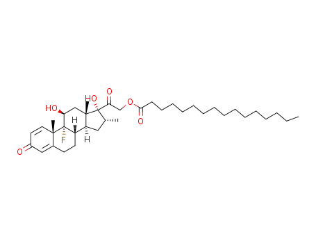 Molecular Structure of 14899-36-6 (Dexamethasone palmitate)