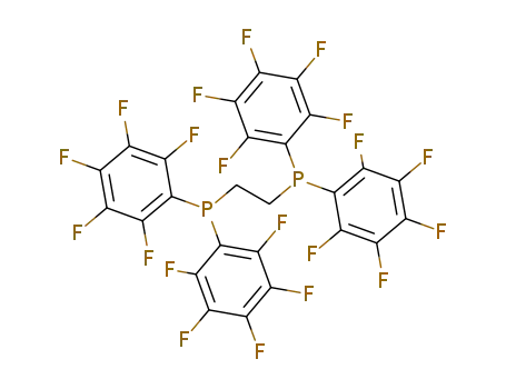 Molecular Structure of 76858-94-1 (1,2-Bis(dipentafluorophenylphosphino)ethane)