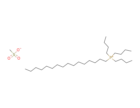 Molecular Structure of 86471-19-4 (Phosphonium, tributylhexadecyl-, methanesulfonate)