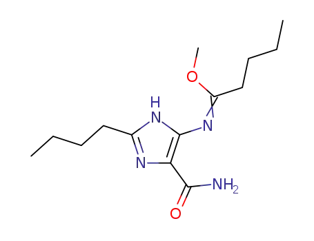 N-(2-Butyl-5-carbamoyl-3H-imidazol-4-yl)-pentanimidic acid methyl ester