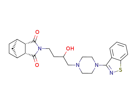 (1R,2S,3R,4S)-N-<4-<4-(1,2-benzisothiazol-3-yl)-1-piperazinyl>-3-hydroxybutyl>-2,3-bicyclo<2.2.1>heptanedicarboximide