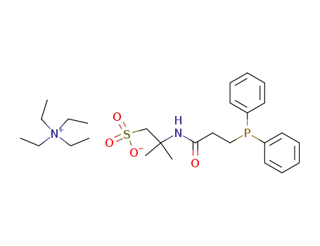 2-(3-Diphenylphosphanyl-propionylamino)-2-methyl-propane-1-sulfonatetetraethyl-ammonium;