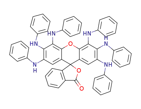 2',3',4',5',6',7'-hexaanilino-spiro[phthalan-1,9'-xanthen]-3-one