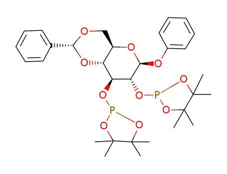 (2R,4aR,6S,7R,8S,8aR)-6-Phenoxy-2-phenyl-7,8-bis-(4,4,5,5-tetramethyl-[1,3,2]dioxaphospholan-2-yloxy)-hexahydro-pyrano[3,2-d][1,3]dioxine