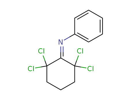 Molecular Structure of 123066-65-9 (Benzenamine, N-(2,2,6,6-tetrachlorocyclohexylidene)-)