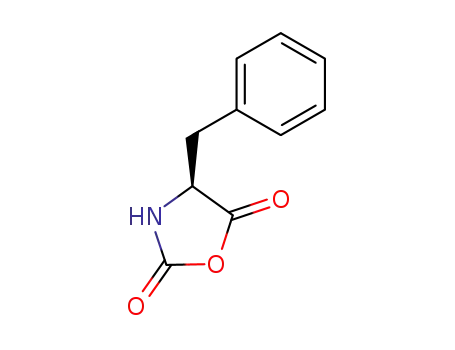 Molecular Structure of 14825-82-2 ((S)-(-)-4-BENZYLOXAZOLIDINE-2,5-DIONE)