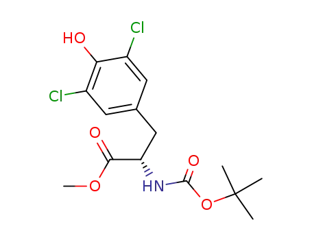 methyl (S)-3-(3,5-dichloro-4-hydroxyphenyl)-2-((tert-butoxycarbonyl)amino) propanoate