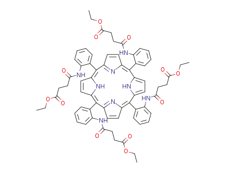α-5,10,15,20-tetrakis{2-[3-(ethoxycarbonyl)propionylamido]phenyl}porphyrin