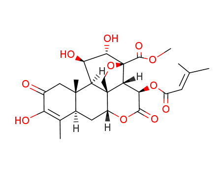 Picras-3-en-21-oicacid,13,20-epoxy-3,11,12-trihydroxy-15-[(3-methyl-1-oxo-2-buten-1-yl)oxy]-2,16-dioxo-,methyl ester, (11b,12a,15b)-