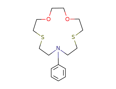 10-phenyl-1,4-dioxa-7,13-dithia-10-aza-cyclopentadecane