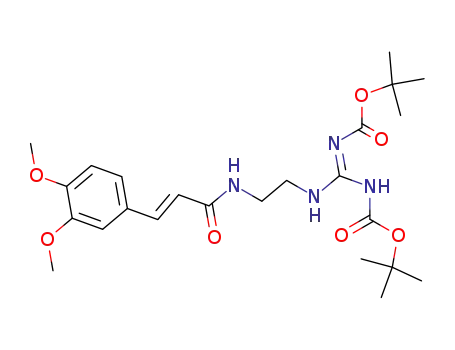 (E)-2-[N2,N3-bis(tert-butoxycarbonyl)guanidino]-1-[(3,4-dimethoxycinnamoyl)amino]ethane